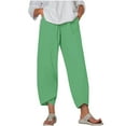 thumbnail image 3 of pstuiky Wide Legged Pants, Solid Color Loose Long Palazzo Pants Pants Active Fit Womens Workout Pants Holiday Gifts Mint Green XXL, 3 of 6