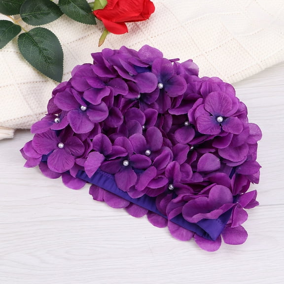 Phenofice Sun Hats Women Purple Nylon Floral Petal 1Pcs