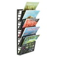 thumbnail image 2 of Grid Magazine Rack 5Pocket, Black, 2 of 2