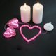 thumbnail image 4 of Lámpara De Cortina De Plástico Cortina de luces LED con forma de corazón y ventosas para San Valentín, fiestas, bodas y decoración colgante (rosa) JASKFLY, 4 of 8