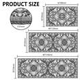 thumbnail image 2 of TECHVIDA Kitchen Rug Set 3 Piece,Non Slip Machine Washable Kitchen Mats,Boho Farmhouse Hallway Doormat for Home Decor, 2 of 9