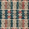 thumbnail image 3 of SAFAVIEH Trace Earnestine Geometric Striped Wool Area Rug, Grey/Navy, 5' x 8', 3 of 4