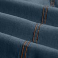 thumbnail image 6 of Plus Size Men's Denim Jacket Casual Long Sleeve Button Down Coat Polyester Shirt Top Upper Garment Blouse Fashion Streetwear Daily Outfits Gift | JASKFLY,Navy 3XL, 6 of 6