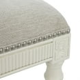 thumbnail image 5 of New Ridge Home Goods Chapman 36" Upholstered Fabric Dining Chair in White, 5 of 6