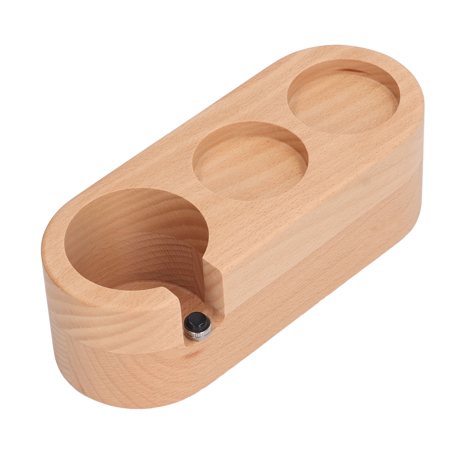 Wood Coffee Filter Tamper Holder, Features A 3 Hole Design, For Storing