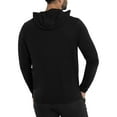 thumbnail image 2 of X RAY JEANS Mens Long Sleeve Hooded T-Shirt, Black, 2XL, 2 of 8