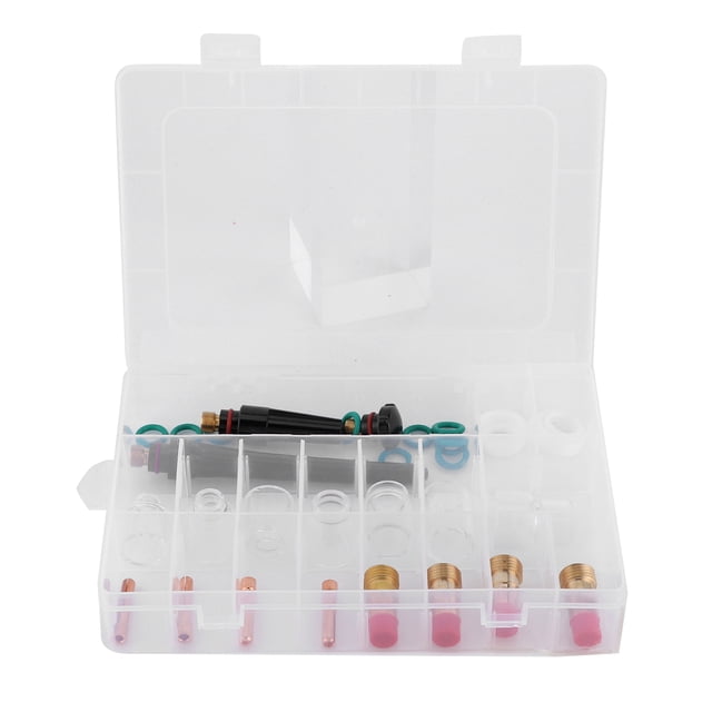 30 unids/set Kit de vasos de vidrio resistentes al calor 4#5#6#7#8#10#12# accesorios para soplete de soldadura TIG