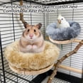 thumbnail image 6 of 20Inch Cozy Plush Small Pet Nest, Soft Warm Cotton Rest Platform with Easy-Install Design, Beige, Pack of 1, for Parrots, Hamsters and Small Furry Friends, Ideal for Cage Resting and Sleeping at Home, 6 of 6