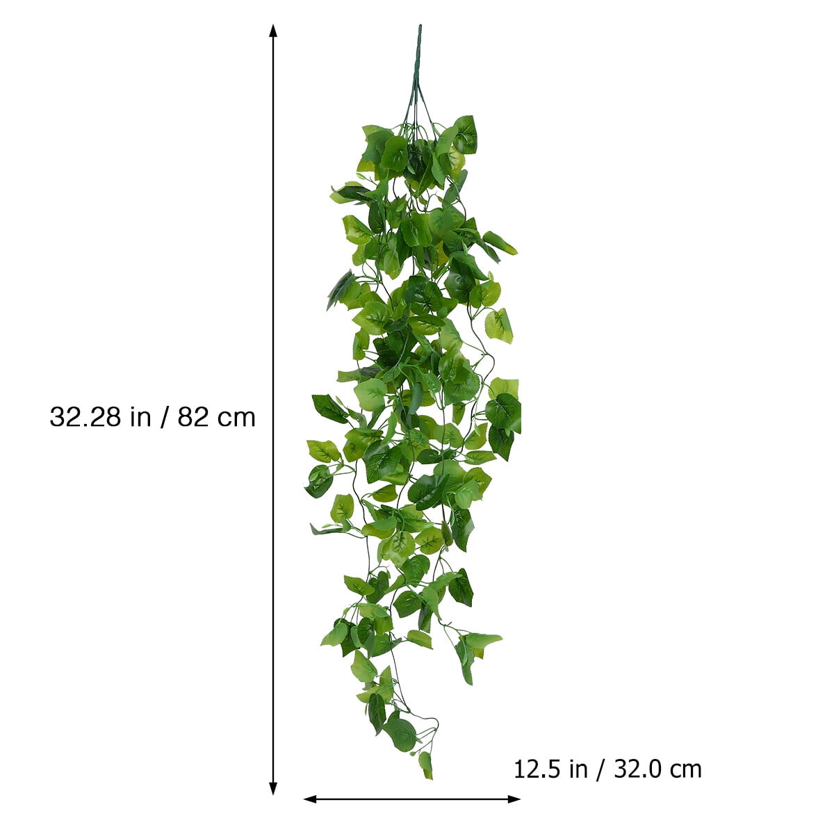 2Pcs Simulation Green Plant Artificial Green Vine Fake Grape Leaf for