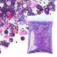 thumbnail image 3 of 1 bolsa 50g formas de lentejuelas de uñas de brillo de uñas iridiscentes de bricolaje decoraciones de manicura para decoración de - Púrpura Yinane lentejuelas de brillo de uñas, 3 of 8