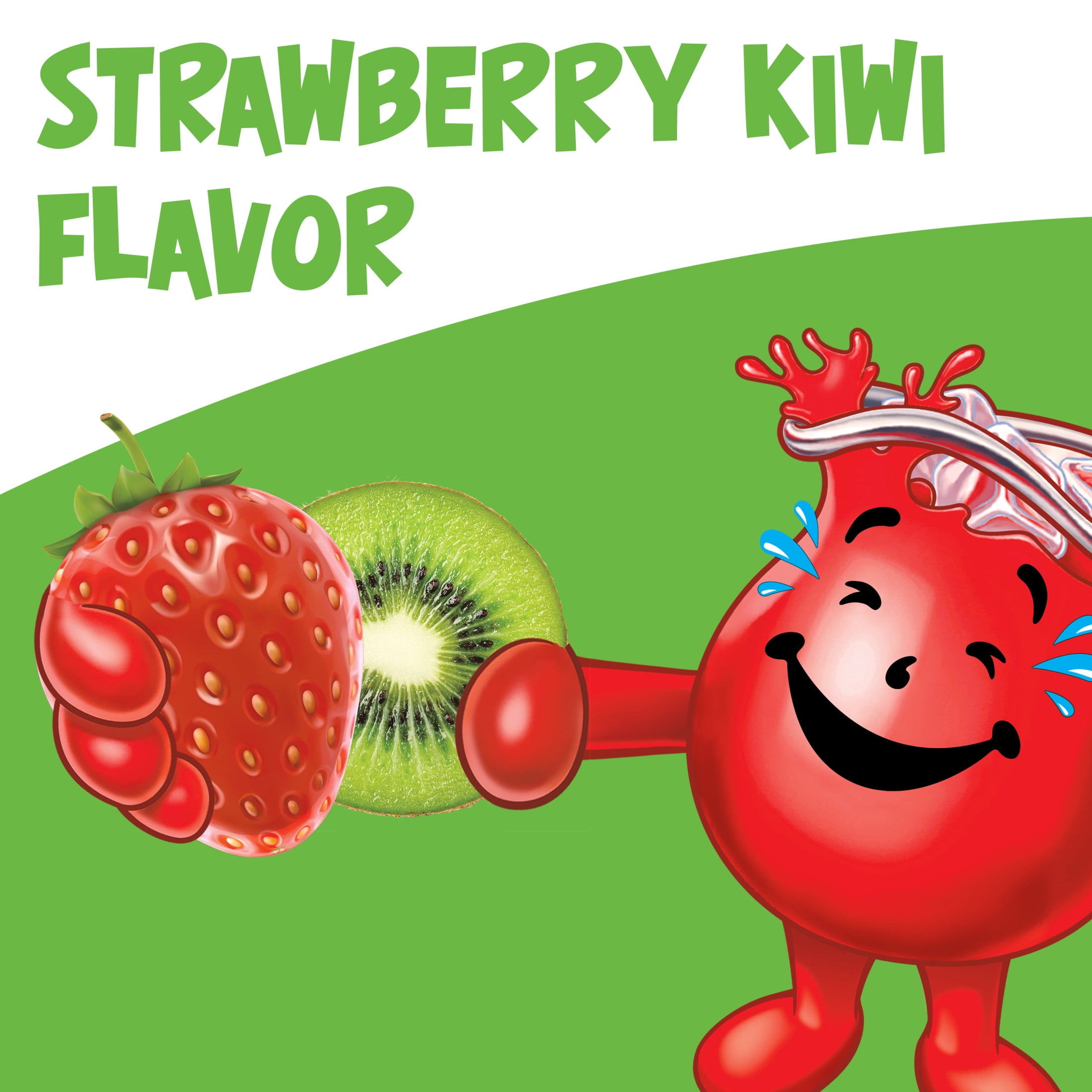 Kool-Aid Unsweetened Drink Mix, 1 Packet, for Flavorful Hydration and Shareable Refreshment, Strawberry Kiwi Artificially Flavored, Good Source of Vitamin C, Caffeine Free, 0.17 oz