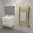 thumbnail image 3 of Amba Sirio S-2142 Towel Warmer and Radiator in Satin Brass Finish, 3 of 3