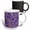 Multicolor, variant on 3drose, Geometric Pattern Background - Abstract Vector Graphic Design, 11oz Two-tone Blue Mug