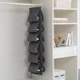thumbnail image 4 of Bewildely Estante de almacenamiento de zapatos sobre la puerta, dormitorio doméstico, 12 bolsillos, zapatillas de tacón alto colgantes, soporte para Almacenamiento y organización del hogar Gris Bewildely HA065151-02, 4 of 6