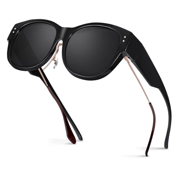 Polarized Sunglasses Fit Over Glasses for Men Women, Oversized Wrap Around Sun Glasses UV400 Protection Sunglasses