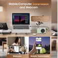 thumbnail image 3 of W & O Q6 Built-in Flash 2.5K UHD Video Recording 100 MP CCD Compact Digital Cameras with TF Card, Green, 3 of 8