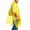 thumbnail image 6 of Ceisia Men Portable Hooded Rain Poncho Lightweight Waterproof Reusable Loose Rain Cape Non Disposable Raincoat For Hiking Camping Travel Outdoor Activity Gift, 6 of 6