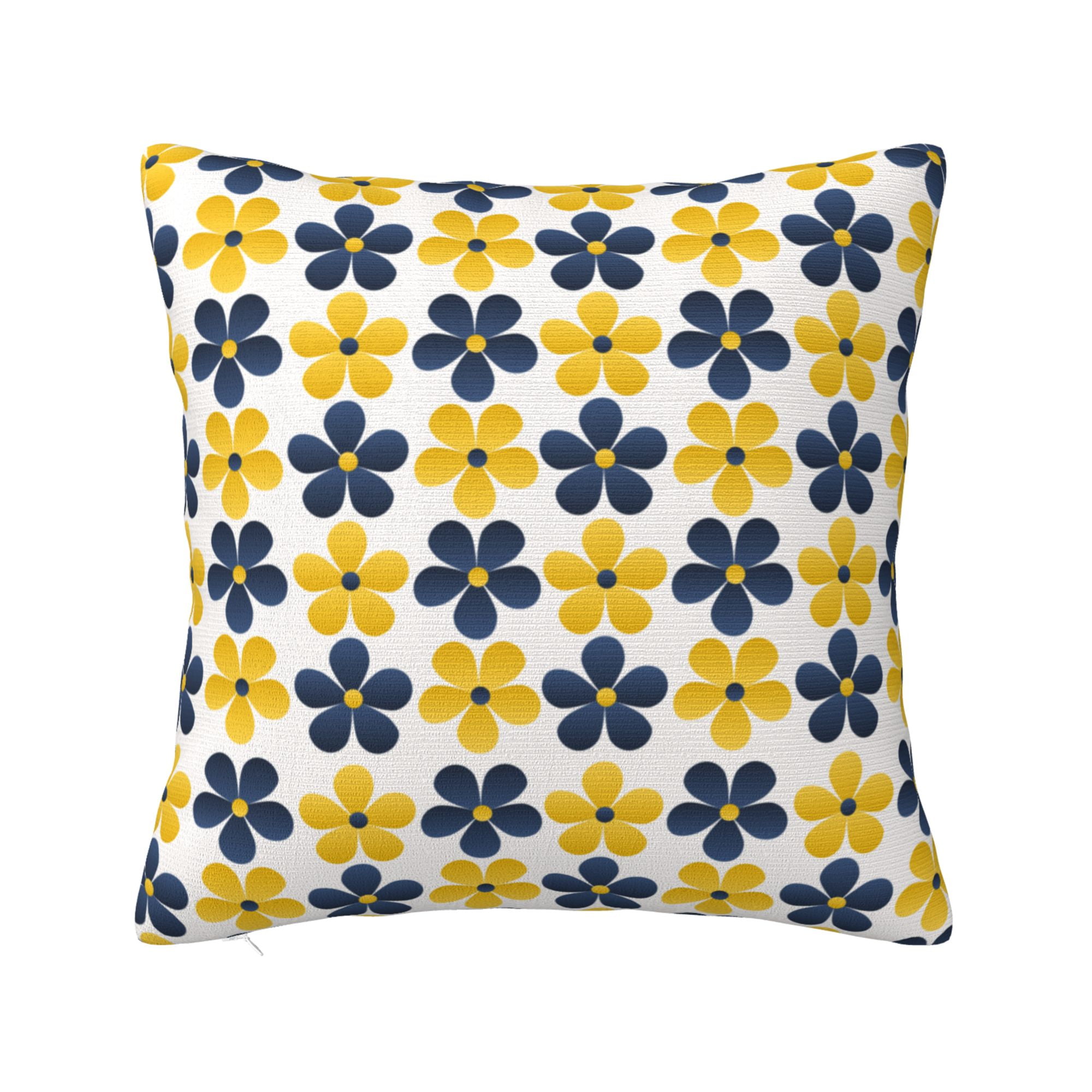 ZICANCN Yellow Floral Texture Background Decorative Throw Pillow Covers