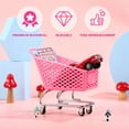 thumbnail image 6 of Mini Supermarket Handcart Grocery Cart Jewelry Holder Mini Shopping Cart Storage Toy, 6 of 8