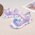 thumbnail image 5 of Weebloom Little Girls Sandals Versatile With Adjustable Strap Sole Lightweight Beach Footwear Comfort Hook & Loop Summer Shoes Beach Walking Sandals, 5 of 8