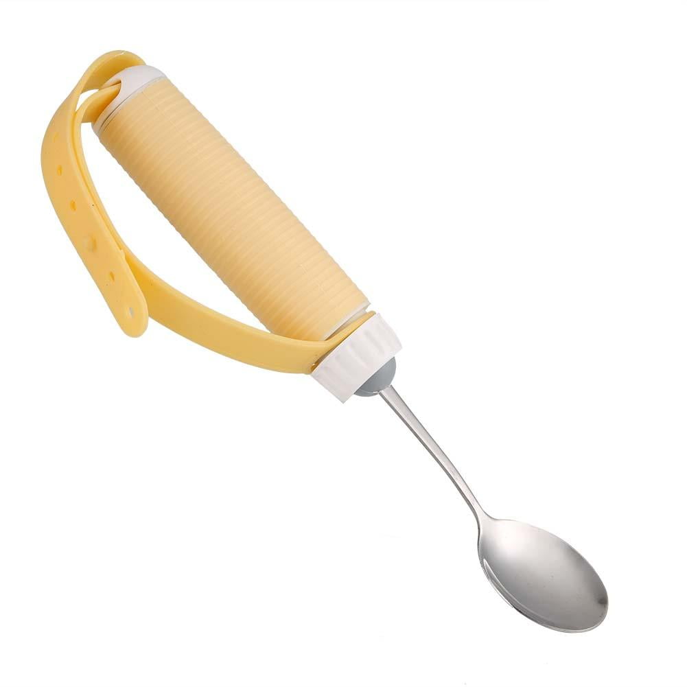 TOPINCN Arthritis Elder Utensil Removable Flexible Rotating Eating