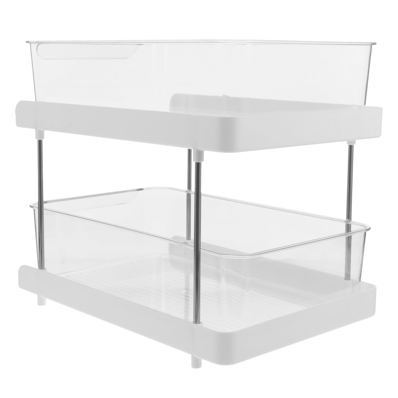 PTOOTP Stainless Steel Under Sink Organizer Shelf for Kitchen, Bathroom Cabinet, Pantry Storage - 1 Set