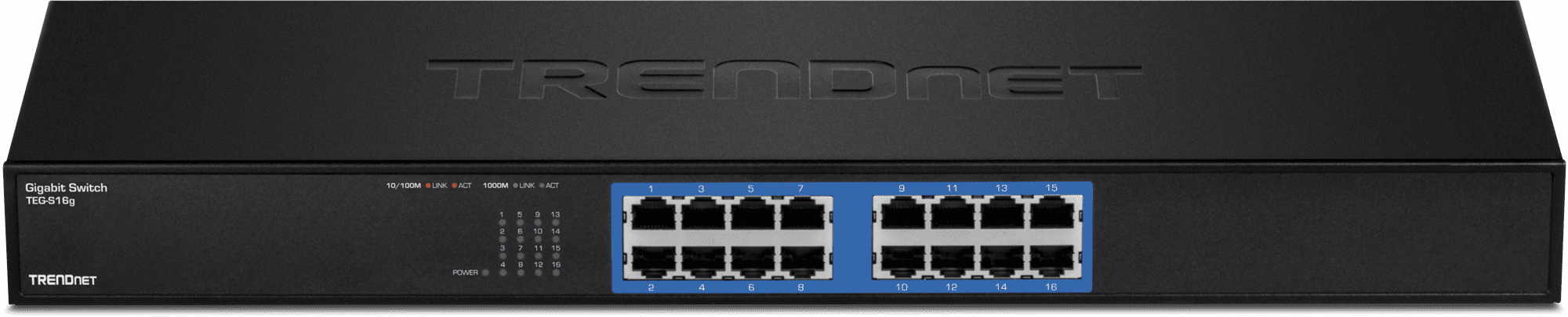 TRENDnet TEG-S16g 16-port Gigabit GREENnet Switch(Rack Mount)
