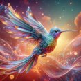 thumbnail image 1 of 5D DIY Colibrí Del Arte La Pared 40x40cm, 1 of 9