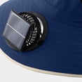 thumbnail image 6 of BRGZLK Boys Cooling Solar Fan Hat Summer 2026 Trendy Quick Drying Adjustable Sun Protection Hats for Outdoor Blue Free Size, 6 of 6