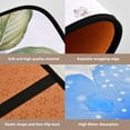 thumbnail image 3 of 4-Piece Bathroom Set with Waterproof Shower Curtain with Non-Slip Bath Mat, U-Shaped Mat & Toilet Lid Cover Blue Hydrangea, 3 of 8