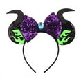 thumbnail image 1 of Diadema con orejas de ratón para mujer y niña, accesorios para el cabello con lazo de lentejuelas, diadema de Halloween con purpurina, 1 of 5