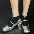 thumbnail image 1 of Shirt Collar Button Socks Trendy Lapel Shirt Collar Ankle Socks Button Turn Down Cuff Calf Socks Soft Socks, 1 of 5