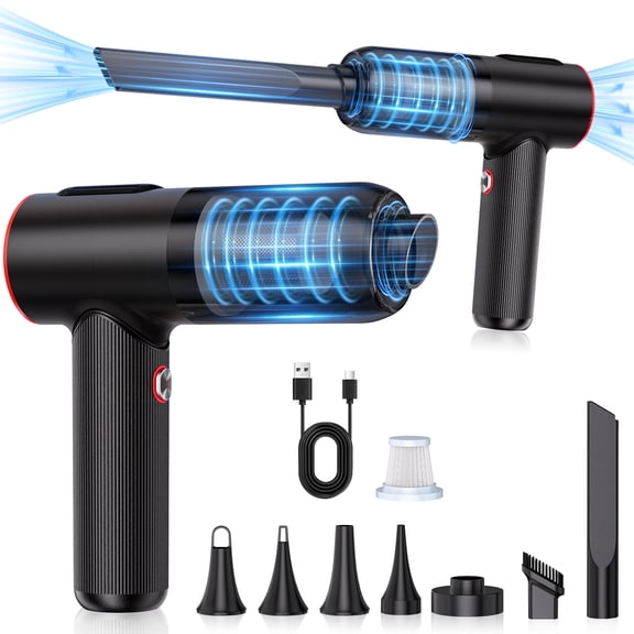 OLGEO Mini Handheld Vacuum Cleaner, Cordless Car Vacuum & Air Blower, Portable Vacuum Cleaner with Brushless Motor, HEPA Filter, USB-C Fast Charging for Car, Home, Office & Keyboard Cleaning