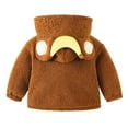 thumbnail image 3 of Vedolay Winter Coats for Kids Snowsuit Solid Long Sleeve Button Jacket Outwear Coffee,120, 3 of 3