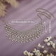 thumbnail image 3 of Gargantilla ancha con diamantes de imitación, collar con pechera bohemio, gargantilla de cristal llamativa para mujer, collar con borlas, boda, novia (plata), dorado, 3 of 5
