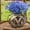 Blue, variant on JMYHOAM Fake Flowers 3 Color Outdoor Artificial Flowers No Fading Plastic Flowers Suitable for Independence Day Memorial Day Party Event Decoration Suitable for Garden Porch WinGifts