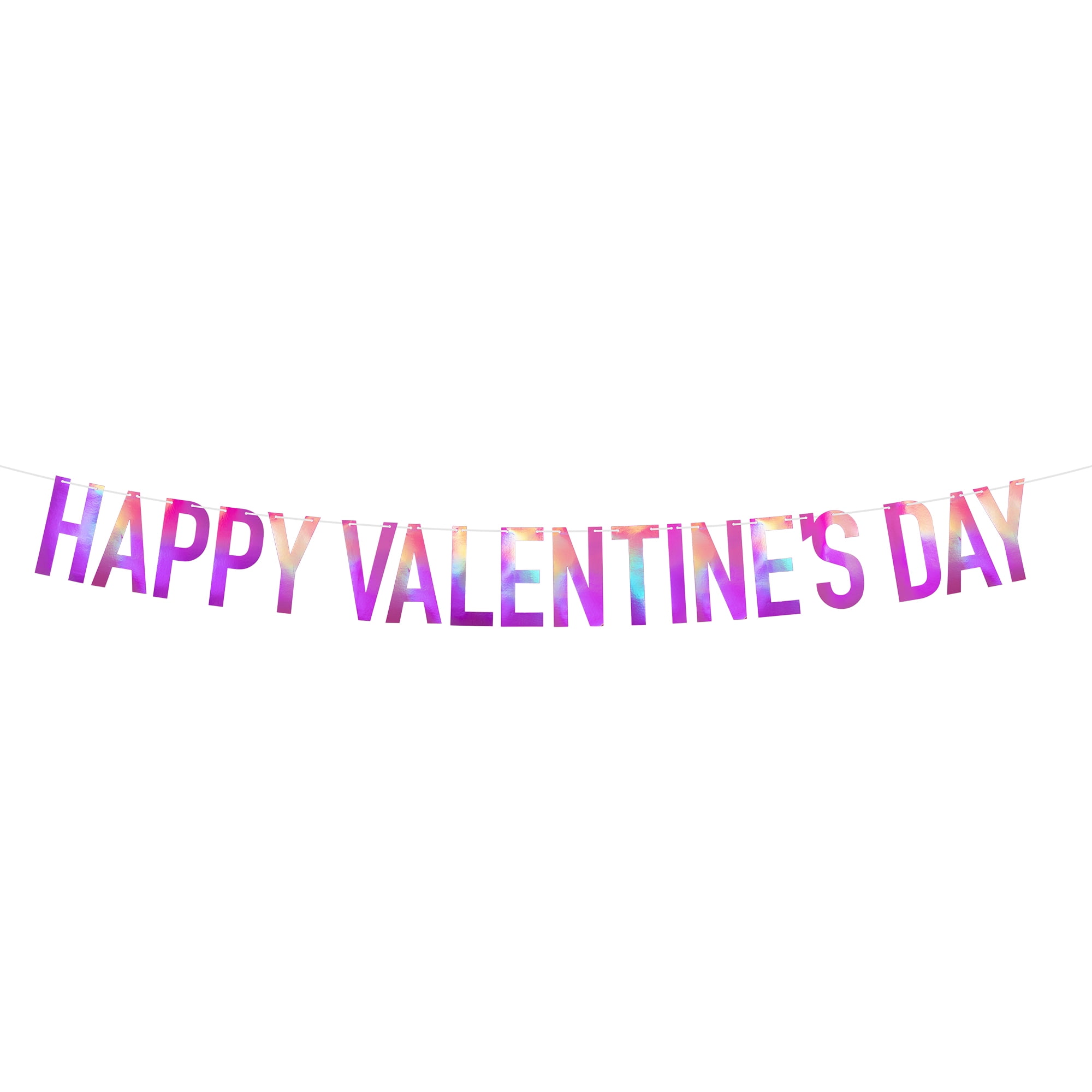 WAY TO CELEBRATE! Way to Celebrate Happy Valentine's Day Pink Foil Banner 10 Ft, 1 Ct