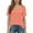 Orange Tops, variant on Htigea Women's Summer Tops Short Sleeve Square Neck T-Shirt Tunic Tee Casual Loose Fit Everyday Tshirt Black S