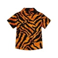 thumbnail image 6 of Binienty Tiger Print 5t Hawaiian Shirt Boy Cozy Boys Button Down Aloha Shirt Casual Soft Short Sleeve Shirt Lightweight Trendy Kids Beach Clothes, 6 of 7