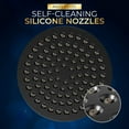 thumbnail image 2 of High Pressure Rainfall Shower Head with Arm - High Flow Rainfall Shower Head - Luxurious Modern Look - Supercharged (6" Shower Head, Matte Black), 2 of 5