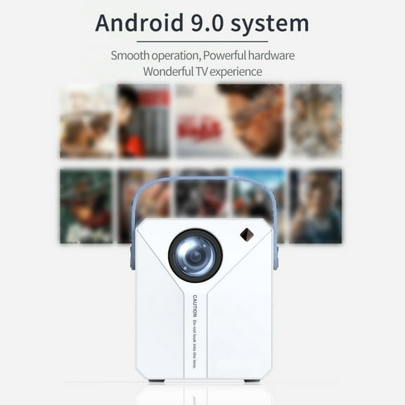 Yufenmy Projectors Under $50 Movie Video Mini Projector Smart Projector for Indoor/Outdoor Use Wireless Mobile Phone 4K HD Home 5G Projector