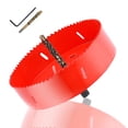 thumbnail image 1 of 5.7 Inch Bi-Metal Hole Saw HSS Hole Cutter Heavy Duty for Drilling Wood Plastic Plywood Ceiling Thin Metal(145mm), 1 of 7