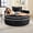 Black, variant on Harmie Round Sofa Bed, Compressed Cloud Couch Sleeper Sofa with Cup Holders, Corduroy Sofa for Living Room Apartment, Black, 55.0 x 55.0 x 25.0 in