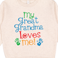 thumbnail image 3 of Inktastic My Great Grandma Loves Me for Grandson Toddler Sweatshirt, 3 of 4