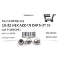 thumbnail image 4 of 10-32 Acorn Cap Nuts 18-8 Stainless Steel (25 Pieces), 4 of 4