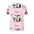 thumbnail image 3 of Rocae Cute Cats for Breathable Men's Baseball T-Shirt Fashionable Casual Baseball Jersey, Moisture-wicking Sportswear 3X-Large, 3 of 9