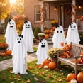 thumbnail image 7 of Tumao Halloween Decorations Outdoor, Light Up Spooky Ghosts Decoration, Cute Halloween Decorations Indoor, DIY Ghost Kit Decor with Emoji Stickers Bow for Party, Yards, Porch, Gardens, 7 of 7