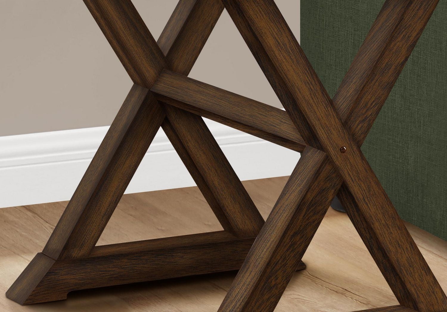 Monarch Specialties Accent Table, End, Side Table, Square, Nightstand, Bedroom, Lamp, Brown Veneer, Transitional