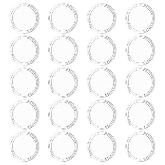 STRANDCHIC 100Pcs Transparent Coin Collection Boxes Single Coin Holders for Home Use
