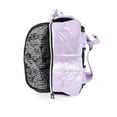 thumbnail image 4 of Justice Girls 17" Shimmer Quilted Backpack, Lunch Bag, Water Bottle, and Charm Set, 4-Piece, Purple, 4 of 5